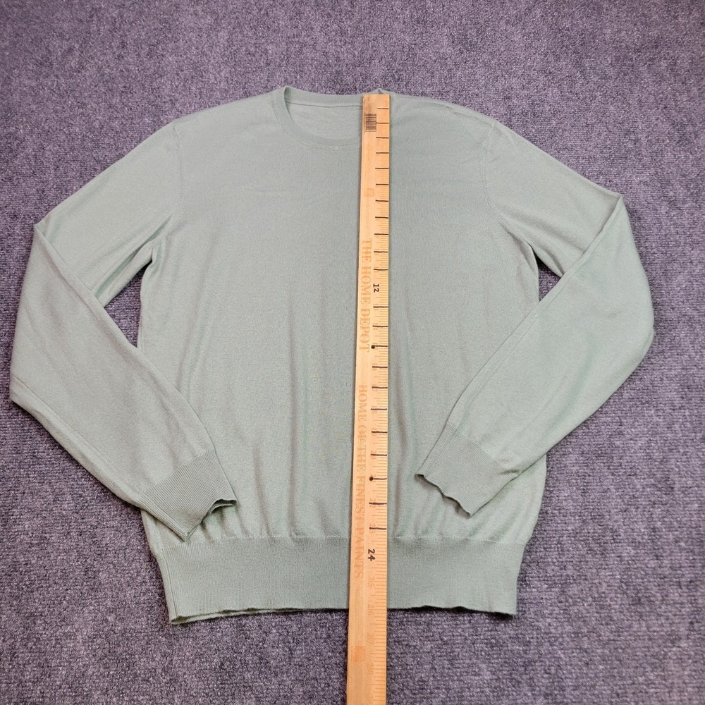 Ralph Lauren Purple Label Men's Sage Green Crewneck Sweater - Picture 4 of 6